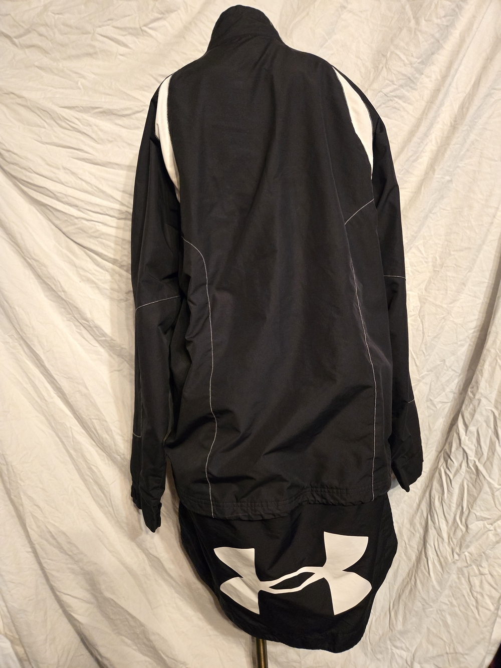 Under Armour Black Jacket with White Logo Panel